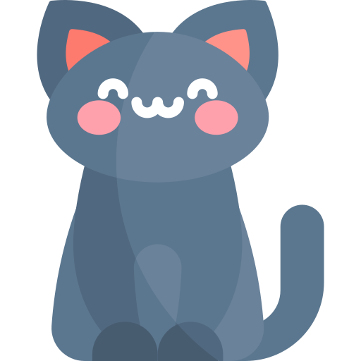 Cat Kawaii Flat icon