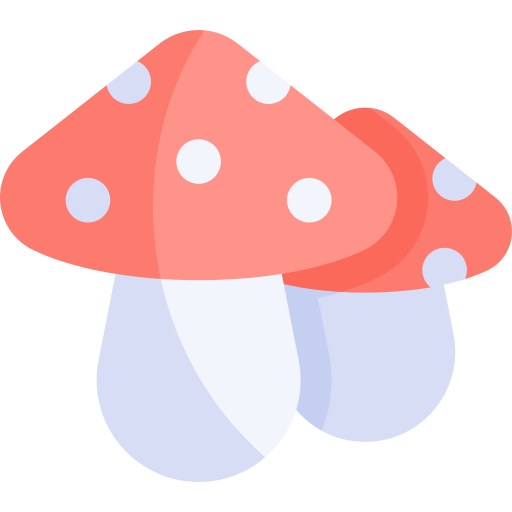 Mushroom Kawaii Flat icon