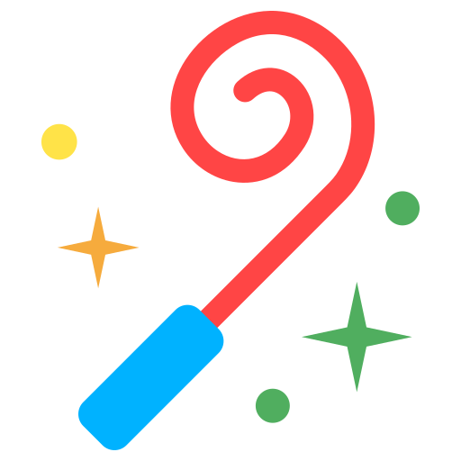 soplador de fiesta icono gratis