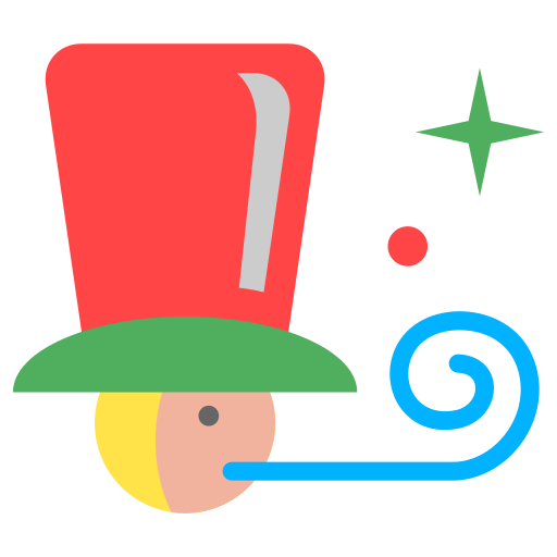 soplador de fiesta icono gratis
