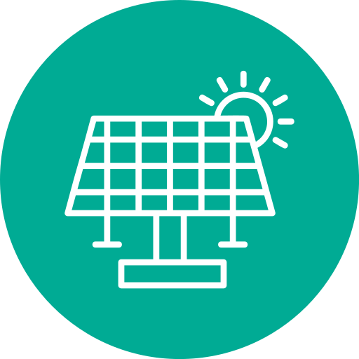 energía solar icono gratis