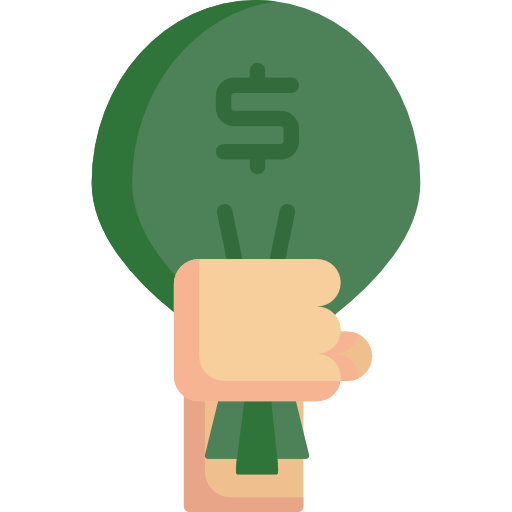 sac d'argent Icône gratuit