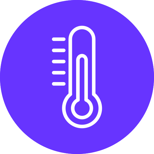 Thermometer Generic color fill icon