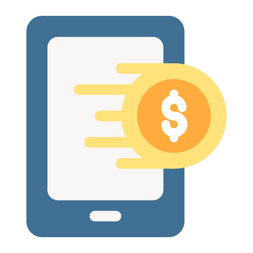 Mobile payment Generic color fill icon