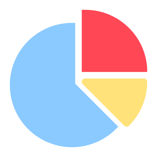 Pie chart Generic color fill icon