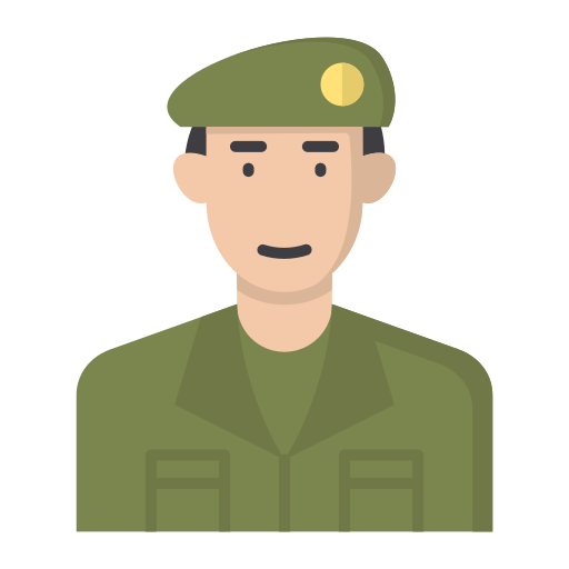 Soldier Generic color fill icon