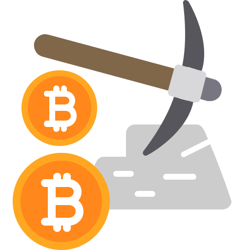 minería bitcoin icono gratis