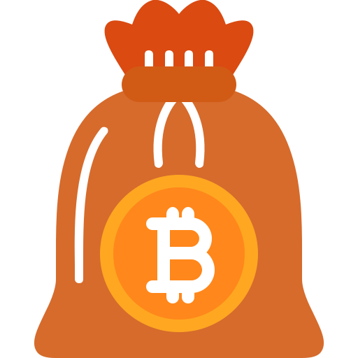 bolsa bitcoin icono gratis