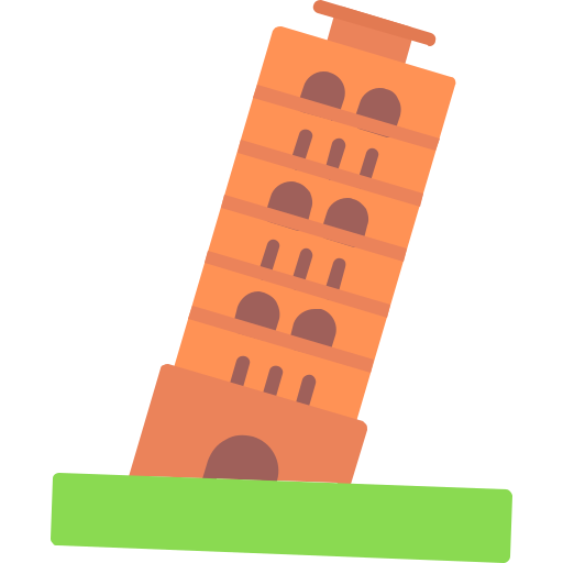 torre de pisa icono gratis