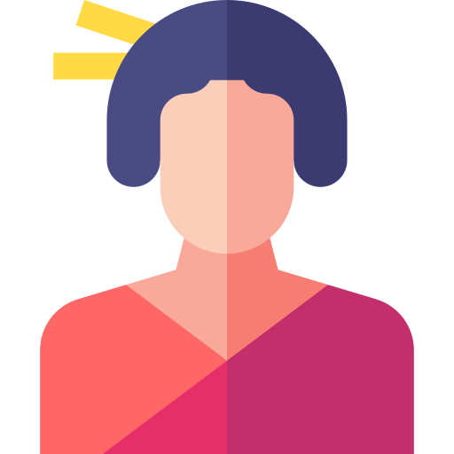 Woman Basic Straight Flat icon