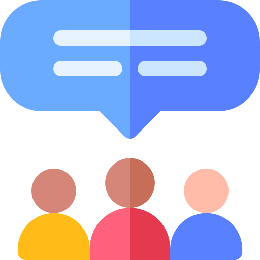 Discussion Basic Rounded Flat icon