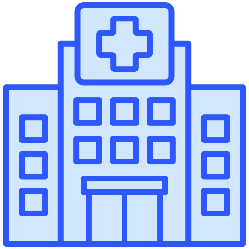 edificio del hospital icono gratis
