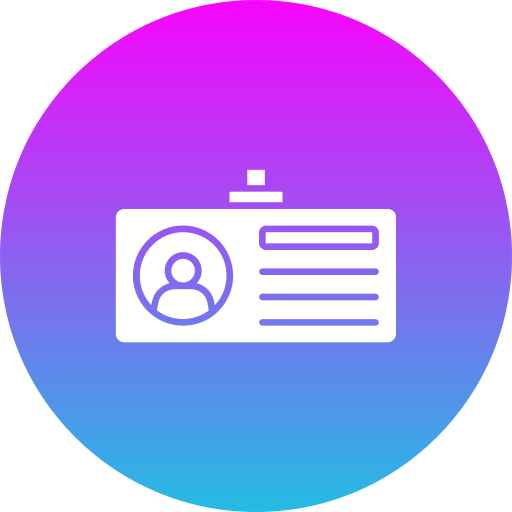 ID card Generic gradient fill icon