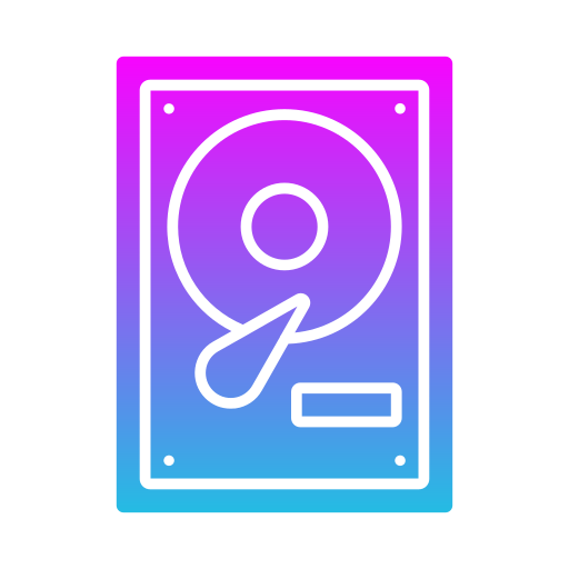 Icono de Unidad de disco duro Generic gradient fill