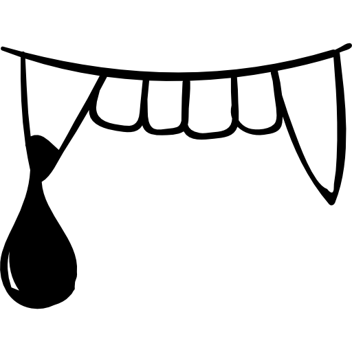 Vampiro dentes png