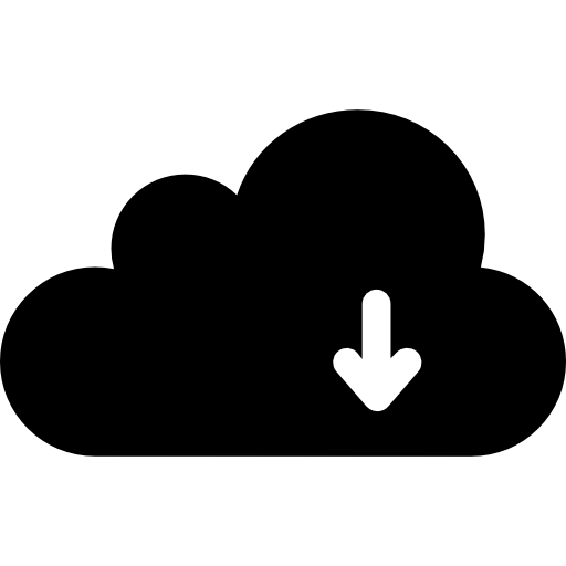 descargar desde la nube icono gratis