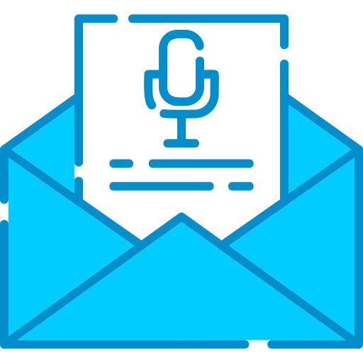 mensaje de voz icono gratis