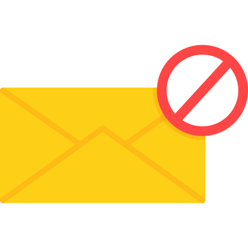 bloqueador de correo electrónico icono gratis