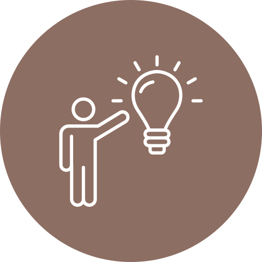 Creative thinking free icon