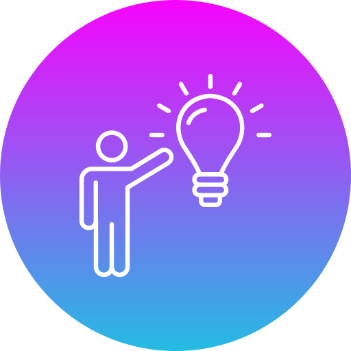 Creative thinking free icon