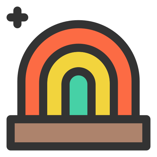 arco iris icono gratis