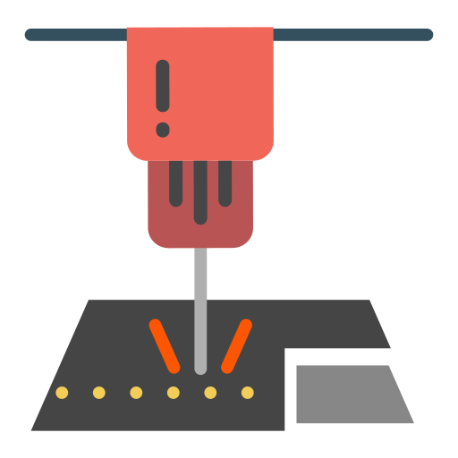 Milling machine Generic color fill icon