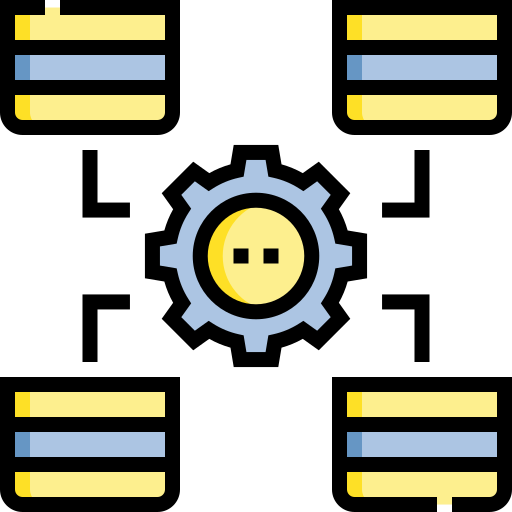 procesamiento de datos icono gratis