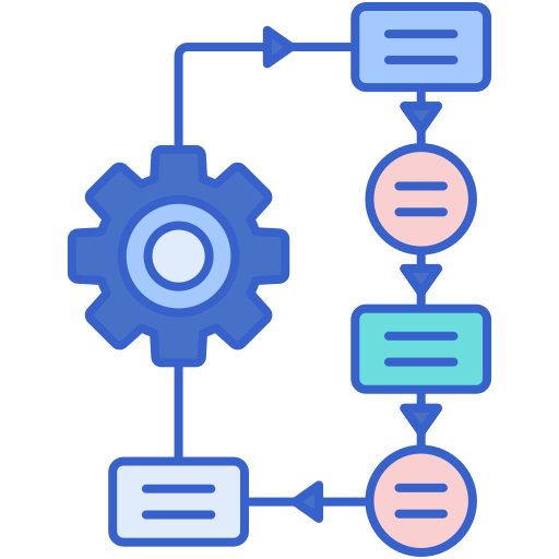 Workflow Generic Color Lineal Color Icon