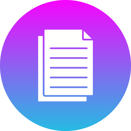 Document Generic gradient fill icon