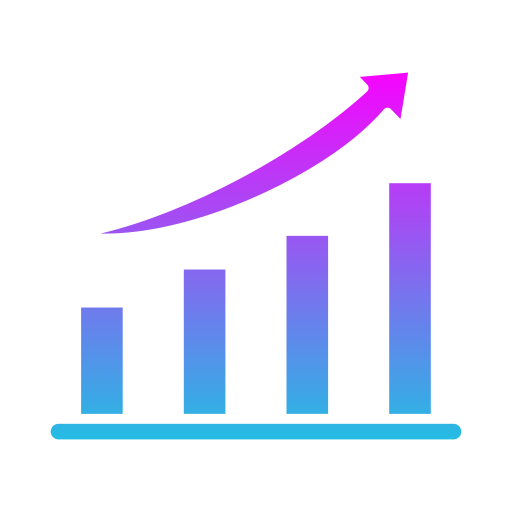 Bar chart Generic gradient fill icon