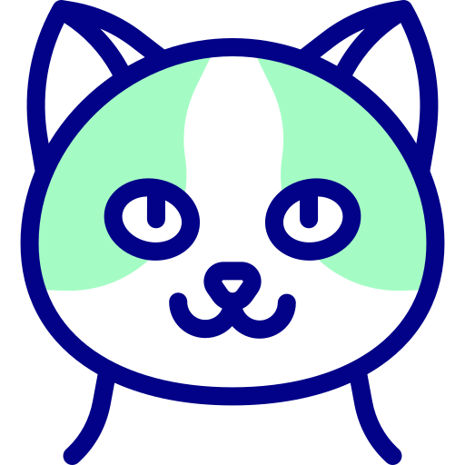 Munchkin Cat Detailed Mixed Lineal Color Icon