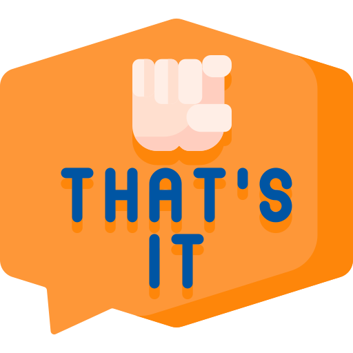 That's it free icon That's it free icon