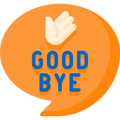 Good bye - Free education icons