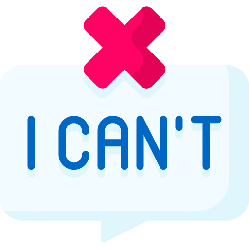 I can't free icon I can't free icon