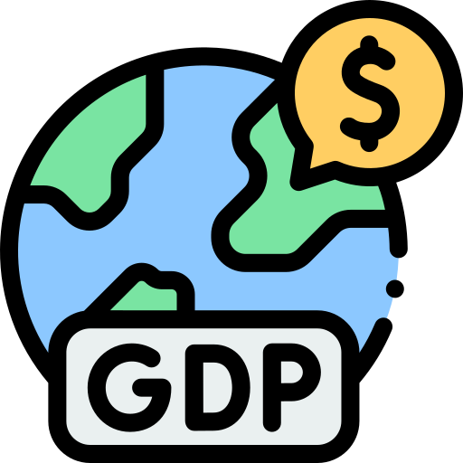 Gdp Detailed Rounded Lineal color icon