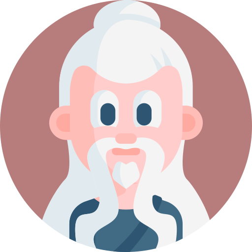 Old Man Detailed Flat Circular Flat icon