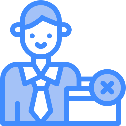 perdida de trabajo icono gratis