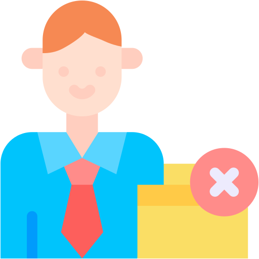 perdida de trabajo icono gratis