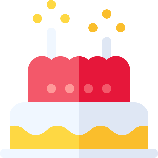 pastel de cumpleaños icono gratis