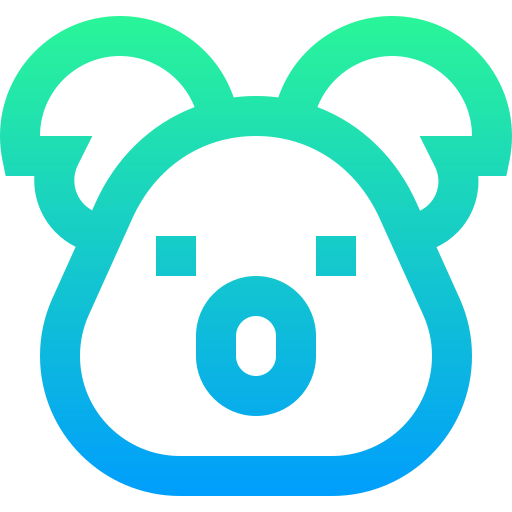 Koala Super Basic Straight Gradient icon