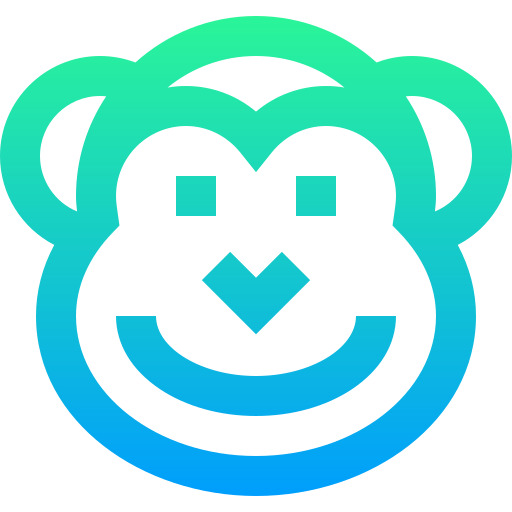 Monkey Super Basic Straight Gradient icon