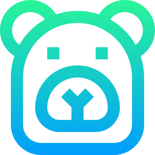 Bear Super Basic Straight Gradient icon