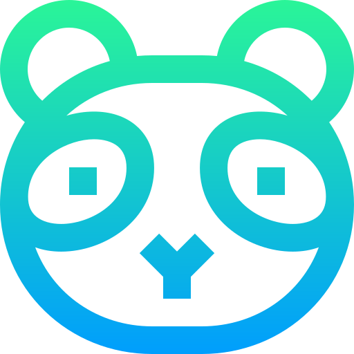 Panda Super Basic Straight Gradient icon