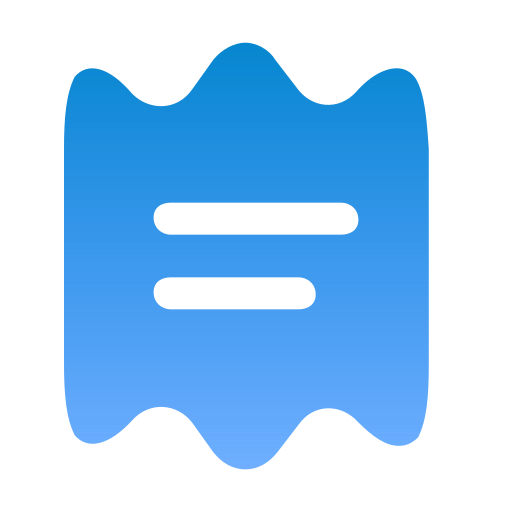 영수증 무료 아이콘