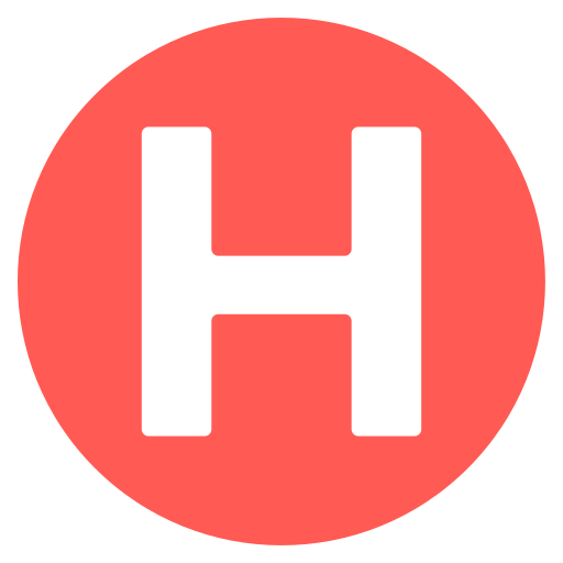 Letter h Generic color fill icon