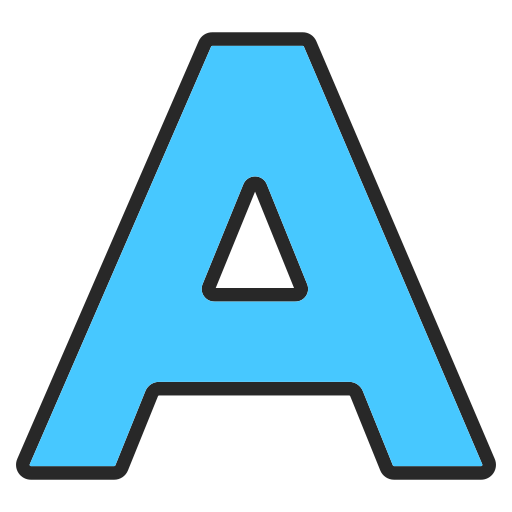 Letter A - Free education icons