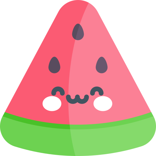 Watermelon Kawaii Flat icon