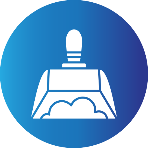 bandeja de polvo icono gratis