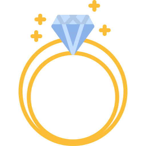 Diamond ring Generic color fill icon