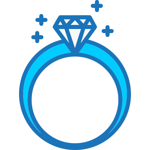 Diamond ring Generic color lineal-color icon